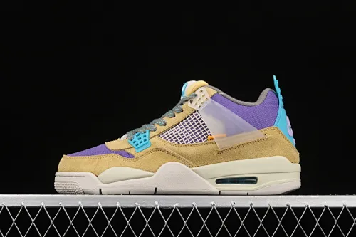All categories Air Jordan Jordan series basketball shoes Air Jordan 4 G version Air Jordan 4 Retro SP AJ4 Joe 4 joint yellow and purple desert DJ5718-300